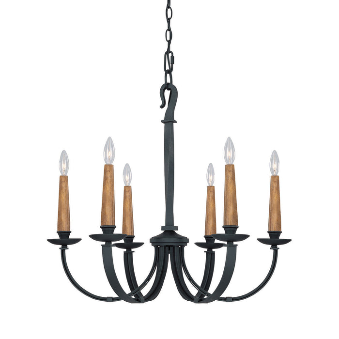 Capital Lighting 3996BI Heritage Six Light Chandelier Black Iron Main Image.jpg