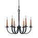 Capital Lighting 3996BI Heritage Six Light Chandelier Black Iron Main Image.jpg