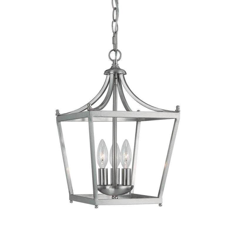Capital Lighting 4036BN Stanton Three Light Foyer Pendant, Brushed Nickel Main Image.jpg