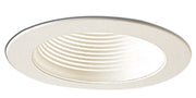 Nora Lighting NL-410 Recessed 4"Stepped Baffle, White Main Image.jpg