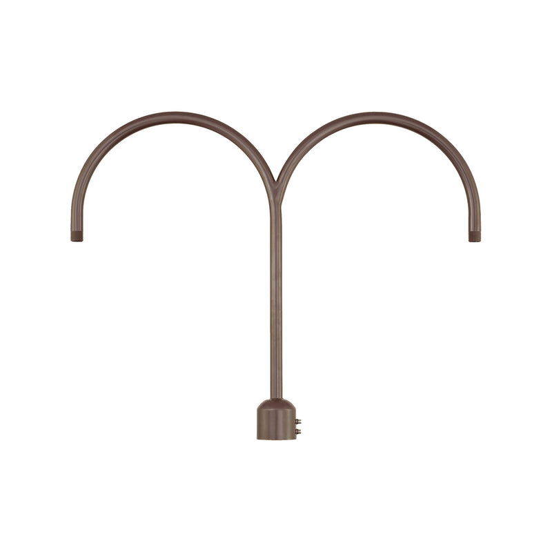 Millennium RPAD-ABR R Series Two Light Post Adapter, Architectural Bronze Main Image.jpg
