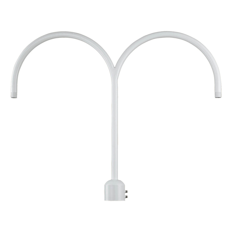 Millennium RPAD-WH R Series Two Light Post Adapter, White Main Image.jpg