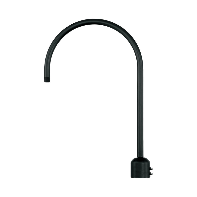 Millennium RPAS-SB R Series One Light Post Adapter, Satin Black Main Image.jpg