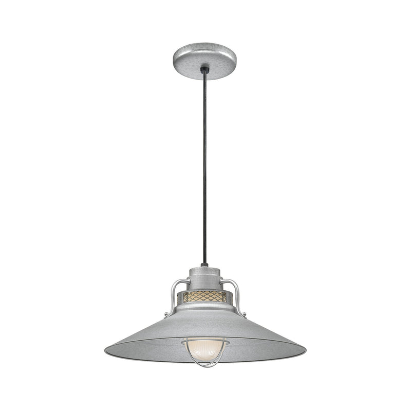 Millennium RRRC18-GA R Series One Light Pendant, Galvanized Main Image.jpg