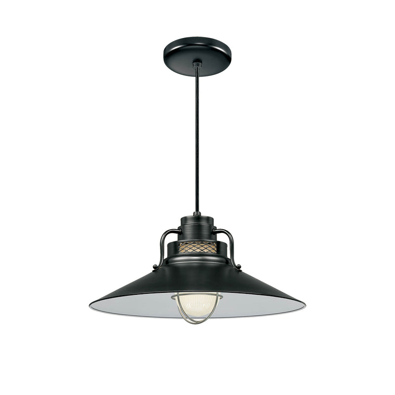 Millennium RRRC18-SB R Series One Light Pendant, Satin Black Main Image.jpg