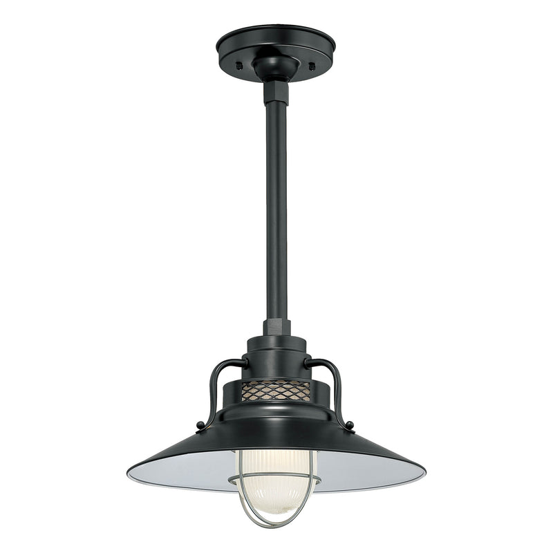 Millennium RRRS14-SB R Series One Light Pendant, Satin Black Main Image.jpg