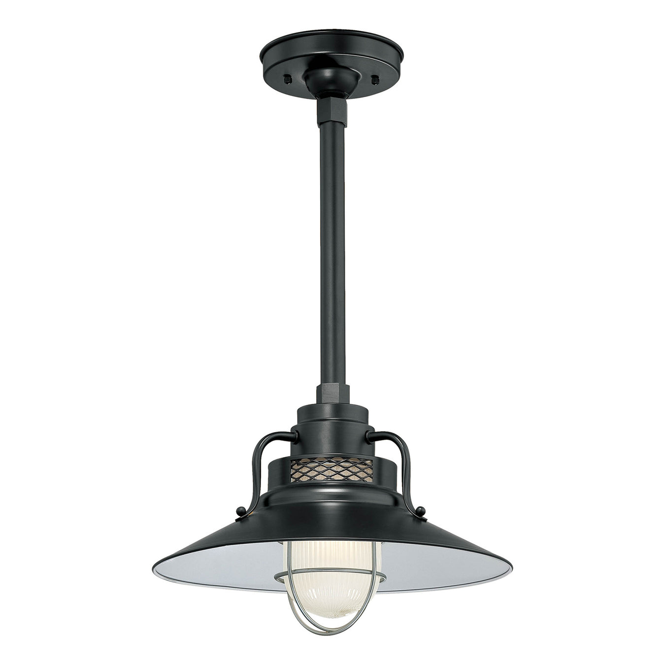 Millennium RRRS14-SB R Series One Light Pendant, Satin Black Main Image.jpg