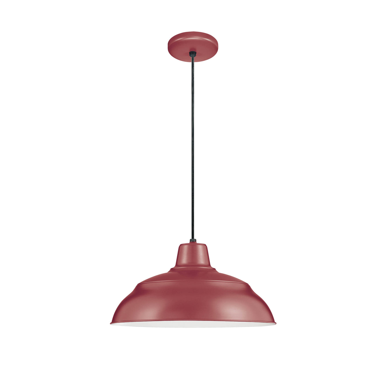 Millennium RWHC14-SR R Series One Light Pendant, Satin Red Main Image.jpg