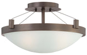 George Kovacs P591-647 Suspended Three Light Semi Flush Mount, Copper Bronze Patina Main Image.jpg