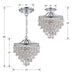 Crystorama 130-CH Calypso Three Light Mini Chandelier Polished Chrome Alternate Image 2.jpg