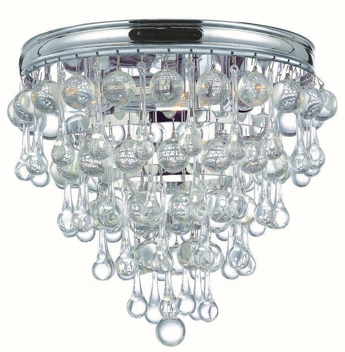 Crystorama 135-CH Calypso Three Light Flush Mount Polished Chrome Main Image.jpg