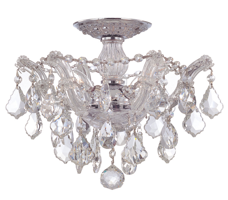 Crystorama 4430-CH-CL-MWP Maria Theresa Three Light Semi Flush Mount Polished Chrome Main Image.jpg