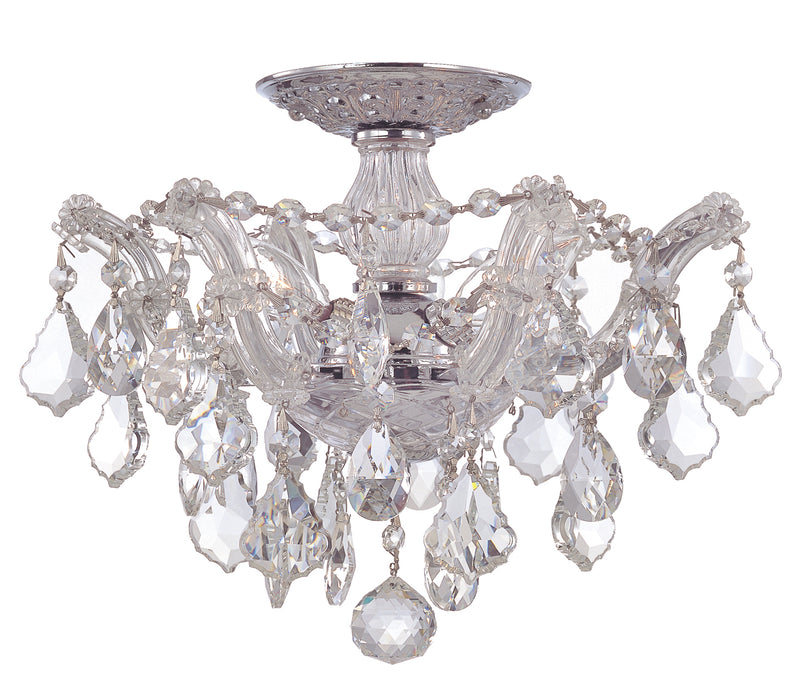 Crystorama 4430-CH-CL-SAQ Maria Theresa Three Light Semi Flush Mount Polished Chrome Main Image.jpg