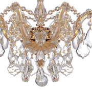 Crystorama 4430-GD-CL-MWP Maria Theresa Three Light Semi Flush Mount Gold Alternate Image.jpg