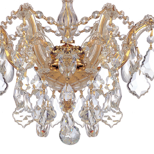 Crystorama 4430-GD-CL-MWP Maria Theresa Three Light Semi Flush Mount Gold Alternate Image.jpg