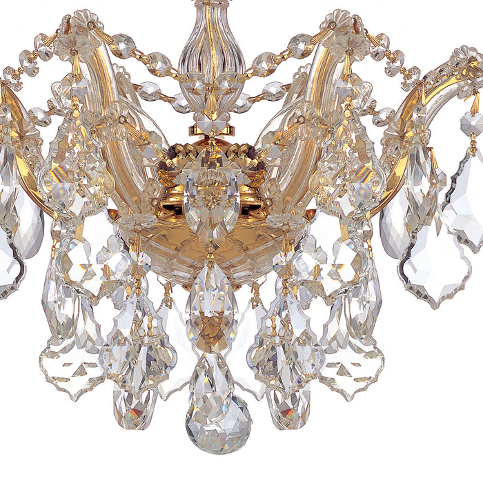 Crystorama 4430-GD-CL-MWP Maria Theresa Three Light Semi Flush Mount Gold Alternate Image.jpg