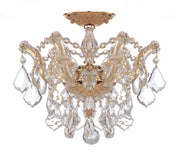 Crystorama 4430-GD-CL-MWP Maria Theresa Three Light Semi Flush Mount Gold Main Image.jpg