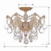 Crystorama 4430-GD-CL-S Maria Theresa Three Light Semi Flush Mount Gold Alternate Image.jpg