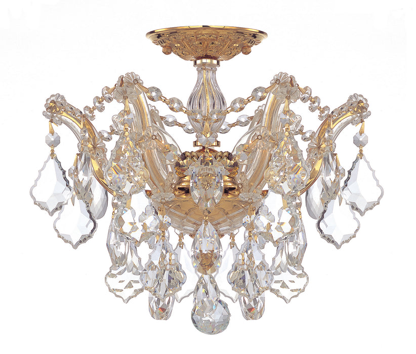 Crystorama 4430-GD-CL-S Maria Theresa Three Light Semi Flush Mount Gold Main Image.jpg