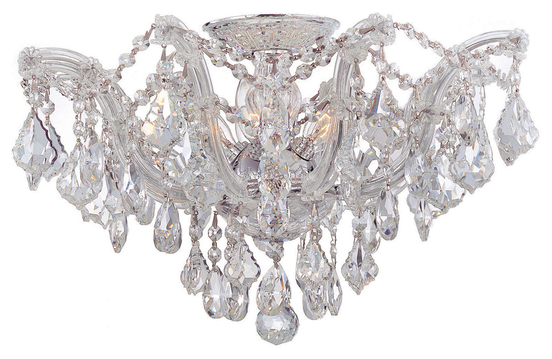 Crystorama 4437-CH-CL-MWP Maria Theresa Five Light Semi Flush Mount Polished Chrome Main Image.jpg