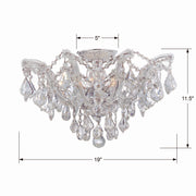 Crystorama 4437-CH-CL-S Maria Theresa Five Light Semi Flush Mount Polished Chrome Alternate Image.jpg