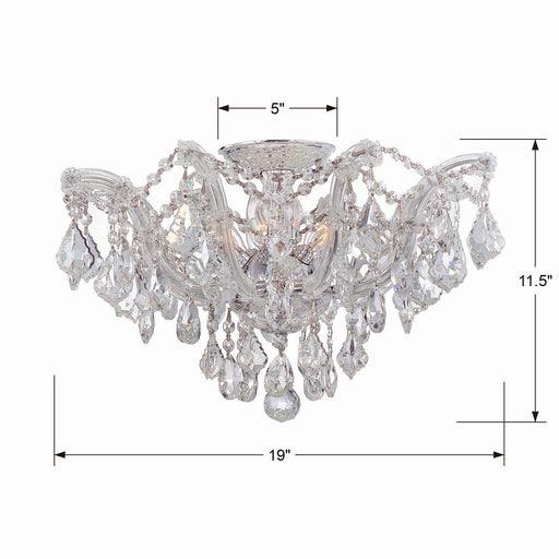 Crystorama 4437-CH-CL-SAQ Maria Theresa Five Light Semi Flush Mount Polished Chrome Alternate Image.jpg