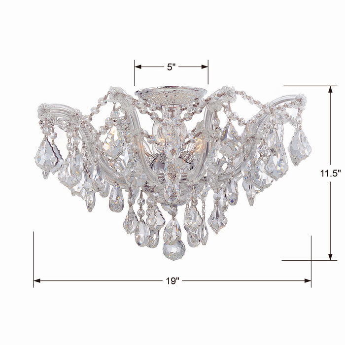 Crystorama 4437-CH-CL-SAQ Maria Theresa Five Light Semi Flush Mount Polished Chrome Alternate Image.jpg