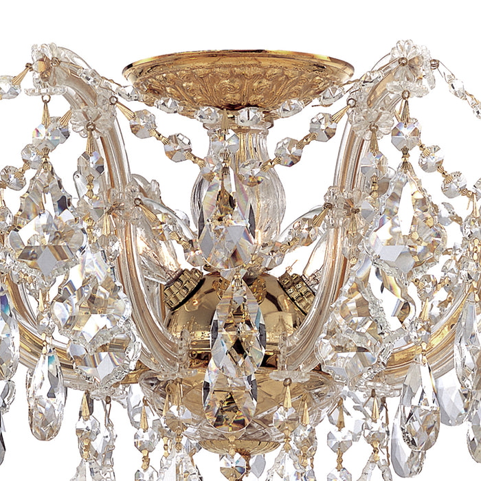 Crystorama 4437-GD-CL-MWP Maria Theresa Five Light Semi Flush Mount Gold Alternate Image 2.jpg