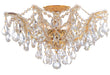Crystorama 4437-GD-CL-MWP Maria Theresa Five Light Semi Flush Mount Gold Main Image.jpg