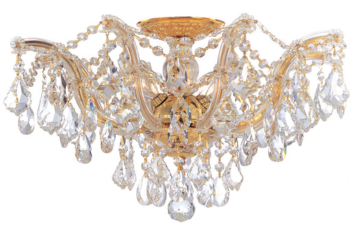 Crystorama 4437-GD-CL-S Maria Theresa Five Light Semi Flush Mount Gold Main Image.jpg