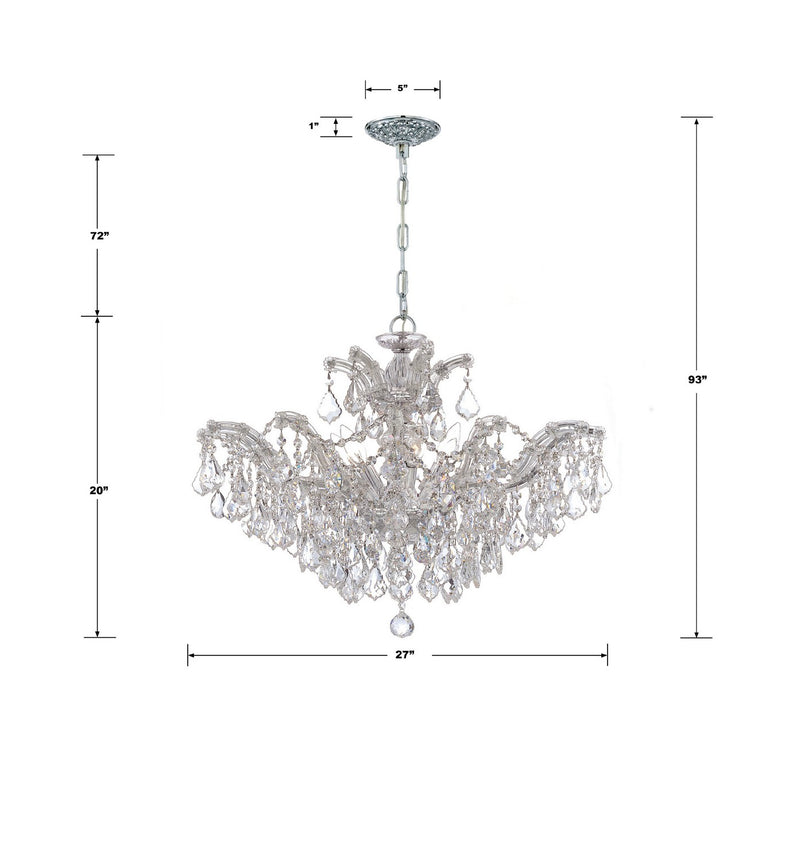 Crystorama 4439-CH-CL-S Maria Theresa Six Light Chandelier Polished Chrome Alternate Image 4.jpg