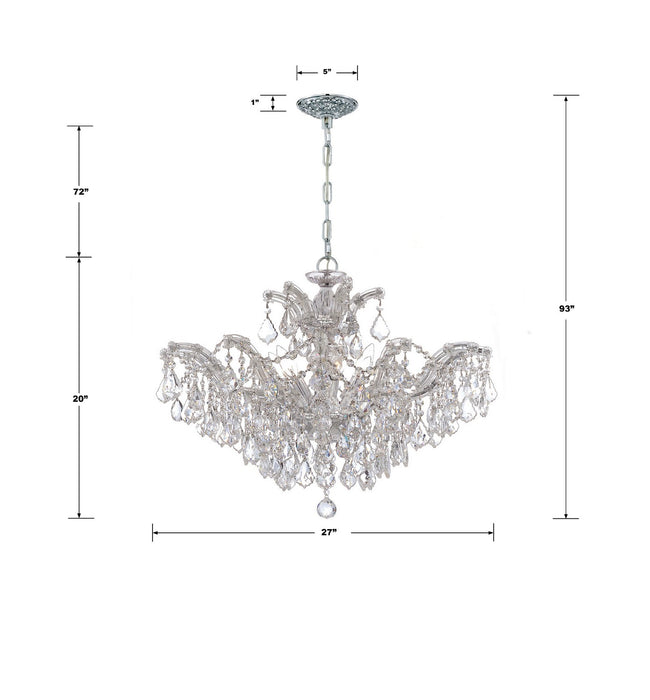 Crystorama 4439-CH-CL-S Maria Theresa Six Light Chandelier Polished Chrome Alternate Image 4.jpg