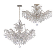 Crystorama 4439-CH-CL-SAQ Maria Theresa Six Light Chandelier Polished Chrome Alternate Image 2.jpg