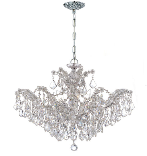Crystorama 4439-CH-CL-SAQ Maria Theresa Six Light Chandelier Polished Chrome Main Image.jpg