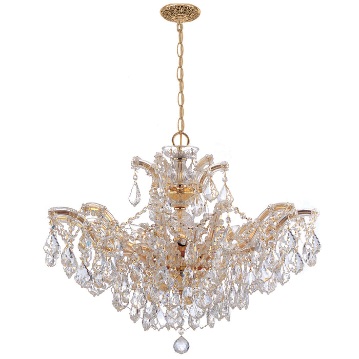 Crystorama 4439-GD-CL-MWP Maria Theresa Six Light Chandelier Gold Alternate Image.jpg