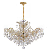 Crystorama 4439-GD-CL-MWP Maria Theresa Six Light Chandelier Gold Main Image.jpg