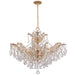 Crystorama 4439-GD-CL-S Maria Theresa Six Light Chandelier Gold Alternate Image.jpg