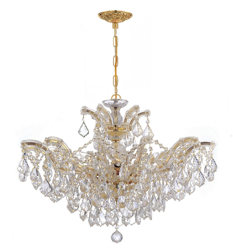 Crystorama 4439-GD-CL-S Maria Theresa Six Light Chandelier Gold Main Image.jpg