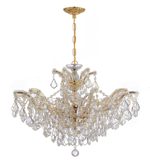 Crystorama 4439-GD-CL-SAQ Maria Theresa Six Light Chandelier Gold Main Image.jpg