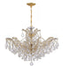 Crystorama 4439-GD-CL-SAQ Maria Theresa Six Light Chandelier Gold Main Image.jpg