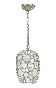 Crystorama 523-SA Palla One Light Mini Chandelier Antique Silver Main Image.jpg