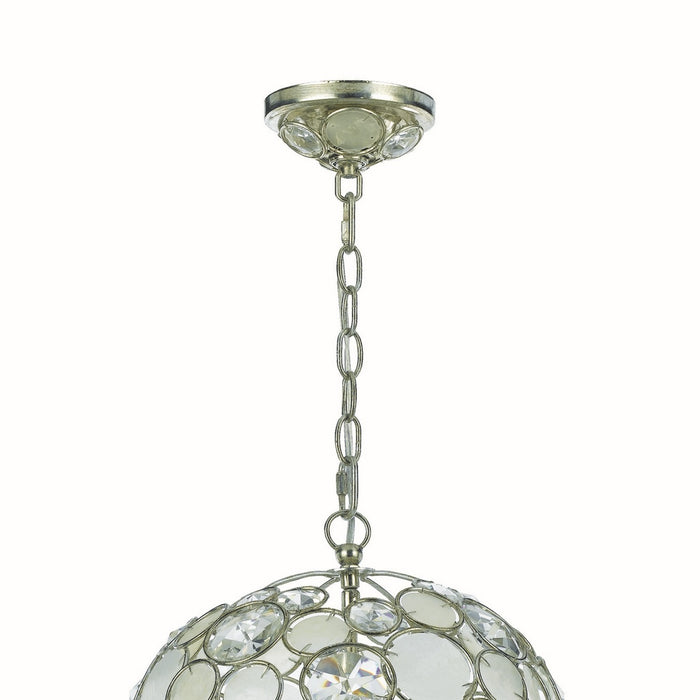 Crystorama 527-SA Palla One Light Mini Chandelier Antique Silver Alternate Image 2.jpg