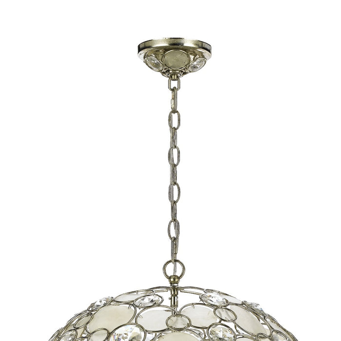 Crystorama 529-SA Palla Six Light Chandelier Antique Silver Alternate Image 4.jpg