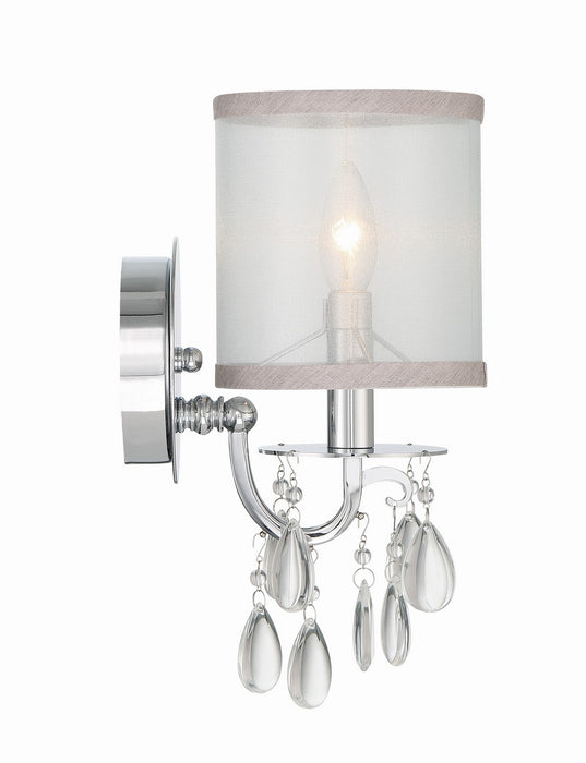 Crystorama 5621-CH Hampton One Light Wall Sconce Polished Chrome Alternate Image 2.jpg