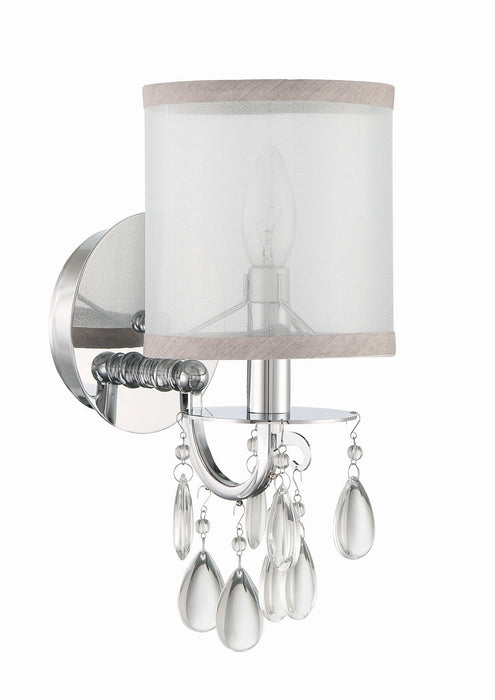 Crystorama 5621-CH Hampton One Light Wall Sconce Polished Chrome Alternate Image 4.jpg