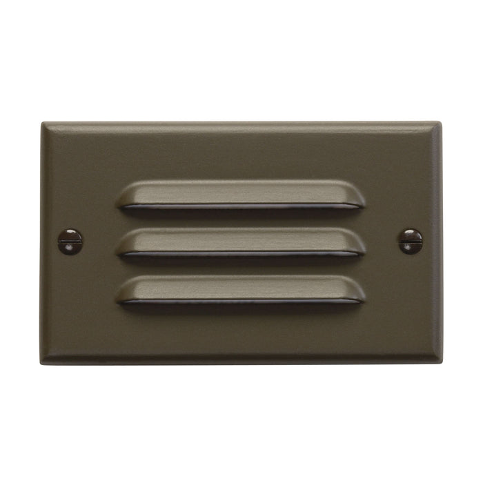 Kichler 12600AZ Step And Hall 120V LED Step Light Horiz. Louver, Architectural Bronze Main Image.jpg