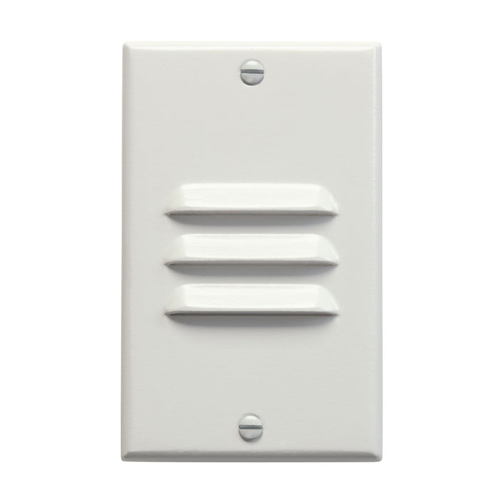 Kichler 12606WH Step And Hall 120V LED Step Light Vertical Louver, White Main Image.jpg