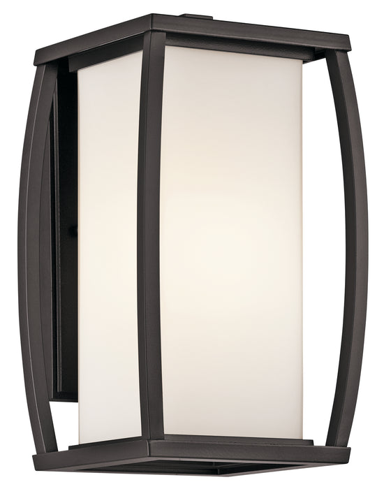 Kichler 49337AZ Bowen One Light Outdoor Wall Mount, Architectural Bronze Main Image.jpg