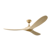 Visual Comfort Fan 3MAVSM60BBSWWO Maverick Smart 60" Ceiling Fan, Burnished Brass Main Image.jpg