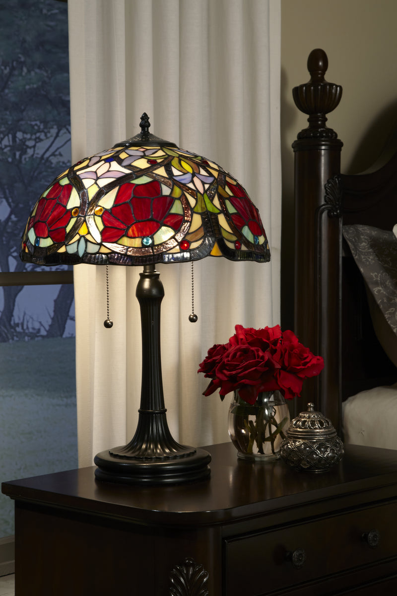 Quoizel TF879T Larissa Two Light Table Lamp, Vintage Bronze Alternate Image.jpg